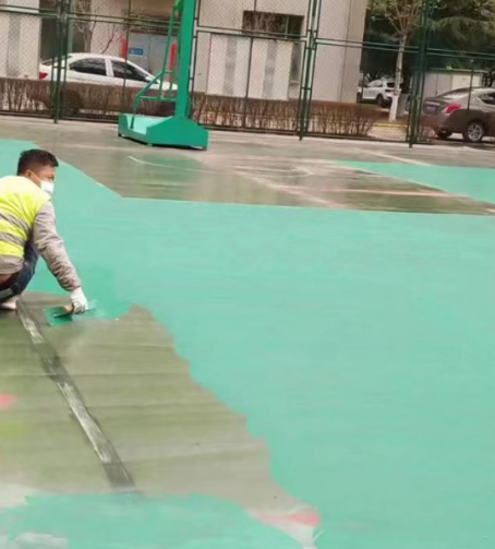 铜川球场地面翻新